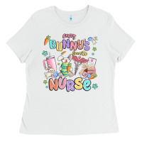White every favorite bunnys nurse Ladies Tee - MaliasSmallBusiness