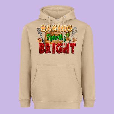 Baking Spirits Bright Heavyweight Hoodie Designed By Fadigitalartstudio