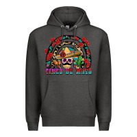 Charcoal Heather Cinco de mayo rainbow Premium Hoodie - FaDigitalArtStudio