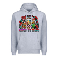 Heather Grey Cinco de mayo rainbow Premium Hoodie - FaDigitalArtStudio