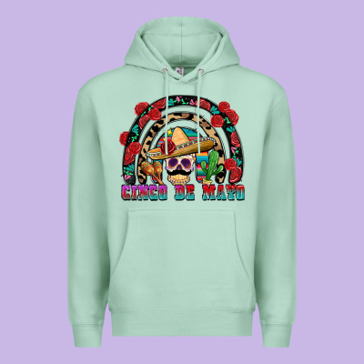Cinco De Mayo Rainbow Premium Hoodie Designed By Fadigitalartstudio