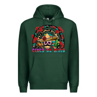 Sports Green Cinco de mayo rainbow Premium Hoodie - FaDigitalArtStudio