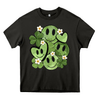 Asphalt st. patrick's day green smile Heavy Core Tee - MaliasSmallBusiness