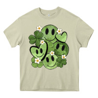 Mossy st. patrick's day green smile Heavy Core Tee - MaliasSmallBusiness