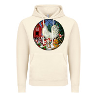 Vintage Artic leghorn rooster christmas ornament Vintage Hoodie - LillyAllenDesigns