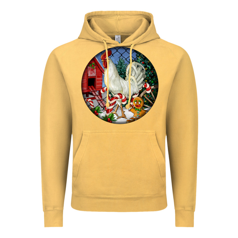 Leghorn Rooster Christmas Ornament Vintage Hoodie by LillyAllenDesigns | Teevron