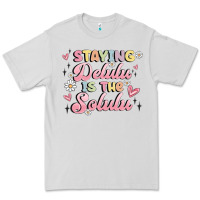 Dove Grey staying delulu is the solulu Premium Tee - MaliasSmallBusiness