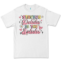 White staying delulu is the solulu Premium Tee - MaliasSmallBusiness