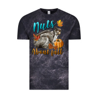Cloud Black Nuts About Fall Squirrel Vintage Tee - LillyAllenDesigns