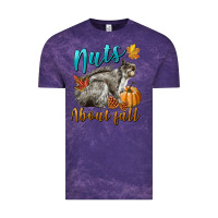 Cloud Purple Nuts About Fall Squirrel Vintage Tee - LillyAllenDesigns