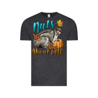 Vintage Black Nuts About Fall Squirrel Vintage Tee - LillyAllenDesigns
