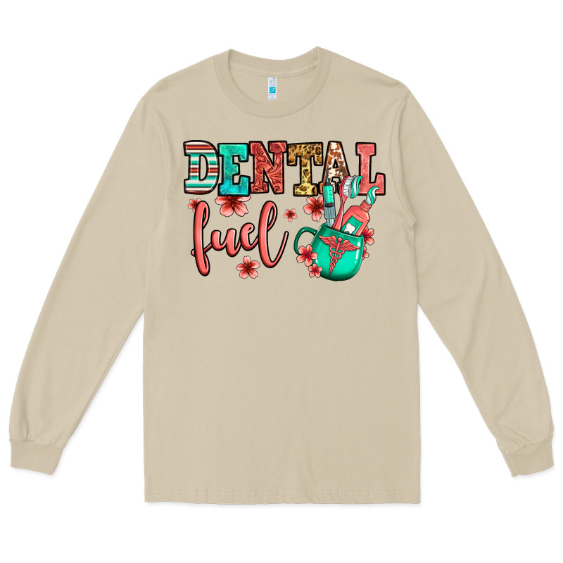 Dental Fuel Coffee Cup Long Sleeve Tee by Jasminsmagicworld | Teevron