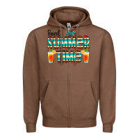 Chestnut sweet summer time cocktail Zipper Hoodie - CowCowDesign