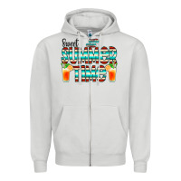 Dove Grey sweet summer time cocktail Zipper Hoodie - CowCowDesign