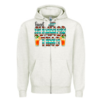 Oatmeal Heather sweet summer time cocktail Zipper Hoodie - CowCowDesign