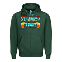 Sports Green sweet summer time cocktail Zipper Hoodie - CowCowDesign