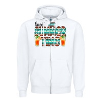White sweet summer time cocktail Zipper Hoodie - CowCowDesign