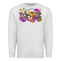 Oatmeal Heather love mardi gras Premium Sweatshirt - FaDigitalArtStudio