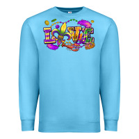 Ocean Blue love mardi gras Premium Sweatshirt - FaDigitalArtStudio