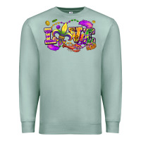 Seafoam love mardi gras Premium Sweatshirt - FaDigitalArtStudio