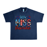 Navy little miss firecracker 4th of july Urban Heavy Tee - Artiststas