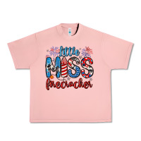 Salmon little miss firecracker 4th of july Urban Heavy Tee - Artiststas
