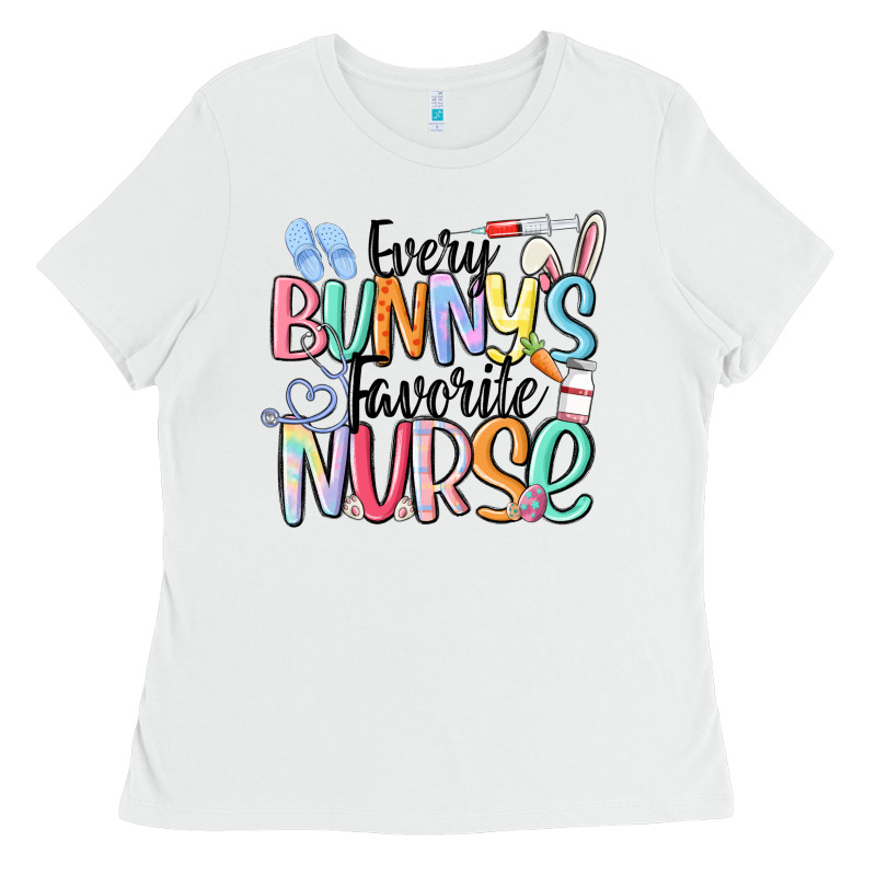 Every Bunny's Favorite Nurse Ladies Tee by MaliasSmallBusiness | Teevron