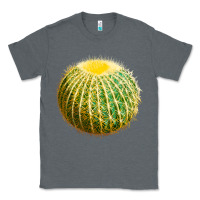 Charcoal Heather Golden Barrel Cactus Classic Tee - LillyAllenDesigns