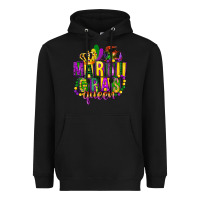 Black mardi gras queen Heavyweight Hoodie - FaDigitalArtStudio