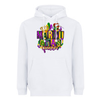 White mardi gras queen Heavyweight Hoodie - FaDigitalArtStudio