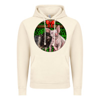Vintage Artic christmas pig Vintage Hoodie - LillyAllenDesigns