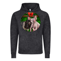 Vintage Black christmas pig Vintage Hoodie - LillyAllenDesigns