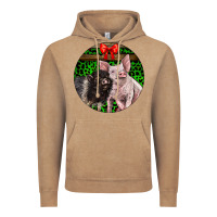 Vintage Coffee christmas pig Vintage Hoodie - LillyAllenDesigns