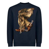 Navy Cowboy boots western Heavyweight Sweatshirt - HowdyJamesFarm