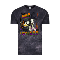 Cloud Black Moo I Mean Boo Holstein Cow Vintage Tee - LillyAllenDesigns