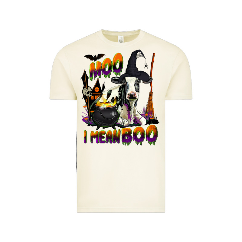 Moo I Mean Boo Holstein Cow Vintage Tee by LillyAllenDesigns | Teevron