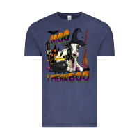 Vintage Denim Moo I Mean Boo Holstein Cow Vintage Tee - LillyAllenDesigns
