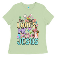 Matcha no bunny loves me like jesus Ladies Tee - MaliasSmallBusiness
