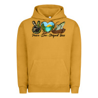 Pigment Peanut Butter Camouflage Peace Love Striped Bass Urban Hoodie - LillyAllenDesigns