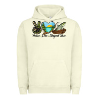 Pigment Pistachio Camouflage Peace Love Striped Bass Urban Hoodie - LillyAllenDesigns