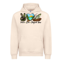 Camouflage Peace Love Striped Bass Urban Hoodie | Teevron
