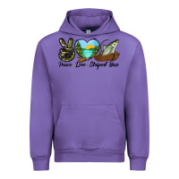 Tulip Camouflage Peace Love Striped Bass Urban Hoodie - LillyAllenDesigns