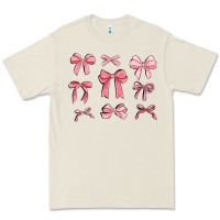 Bone pink ribbons Premium Tee - MaliasSmallBusiness