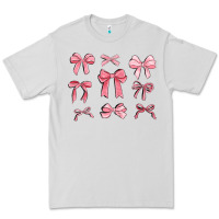 Dove Grey pink ribbons Premium Tee - MaliasSmallBusiness