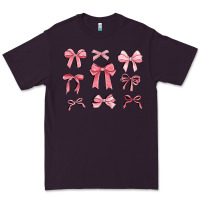 Plum pink ribbons Premium Tee - MaliasSmallBusiness