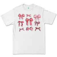 White pink ribbons Premium Tee - MaliasSmallBusiness