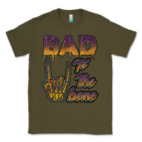 Army Green bad to the bone Classic Tee - JahusDesignShop