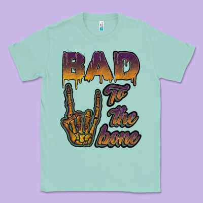 Bad To The Bone Classic Tee Designed By Jahusdesignshop