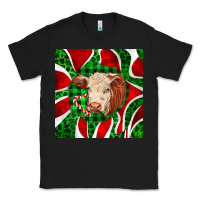 Black christmas hereford cow face Classic Tee - LillyAllenDesigns