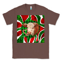 Chestnut christmas hereford cow face Classic Tee - LillyAllenDesigns